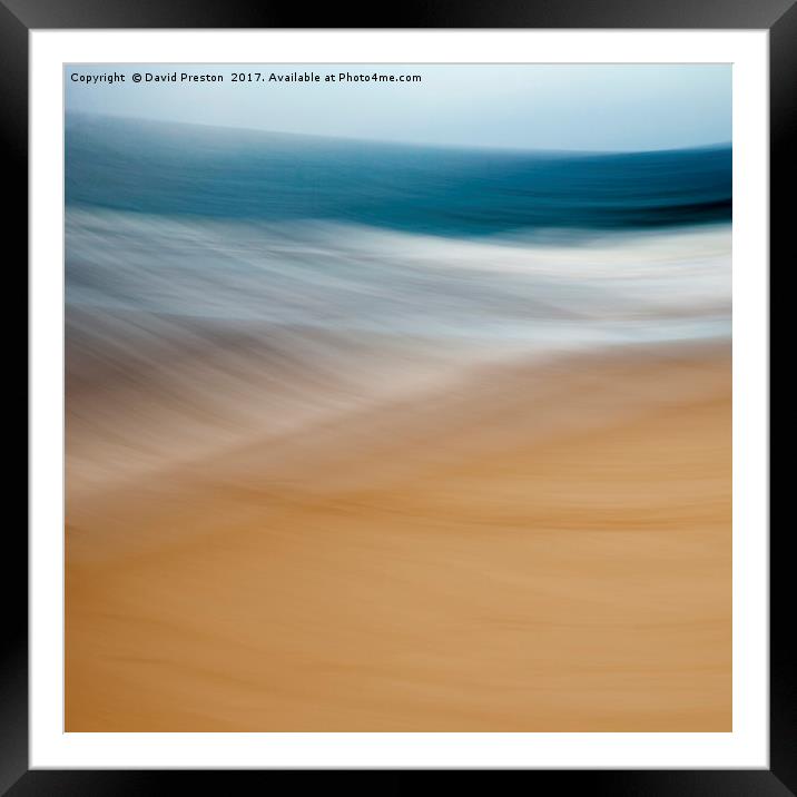 North Sea, Bamburgh 28/10/16 11:08:50 Framed Mounted Print by David Preston