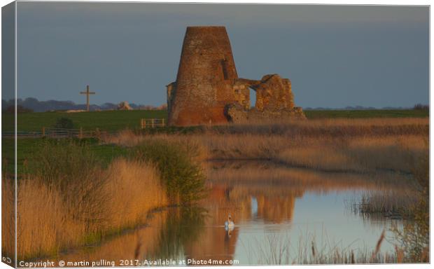 St Benet's Abbey, Norfolk Canvas Print by martin pulling