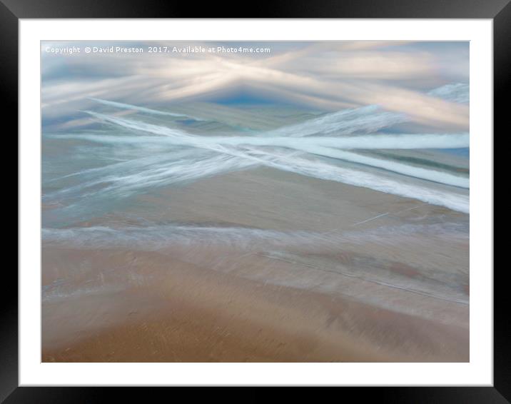 North Sea, Bamburgh 29/10/16 16:10:00 Framed Mounted Print by David Preston