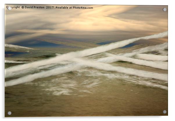 North Sea, Bamburgh 29/10/16 16:12:25 Acrylic by David Preston