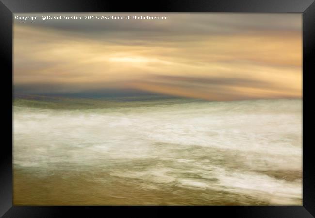 North Sea, Bamburgh 29/10/16 16:13:41 Framed Print by David Preston