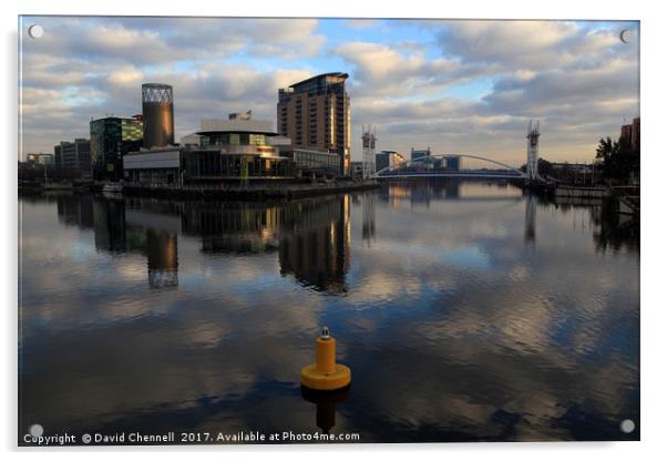 Salford Quays   Acrylic by David Chennell