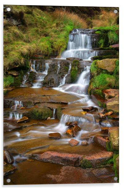 Nether North Grain Waterfalls                      Acrylic by Darren Galpin