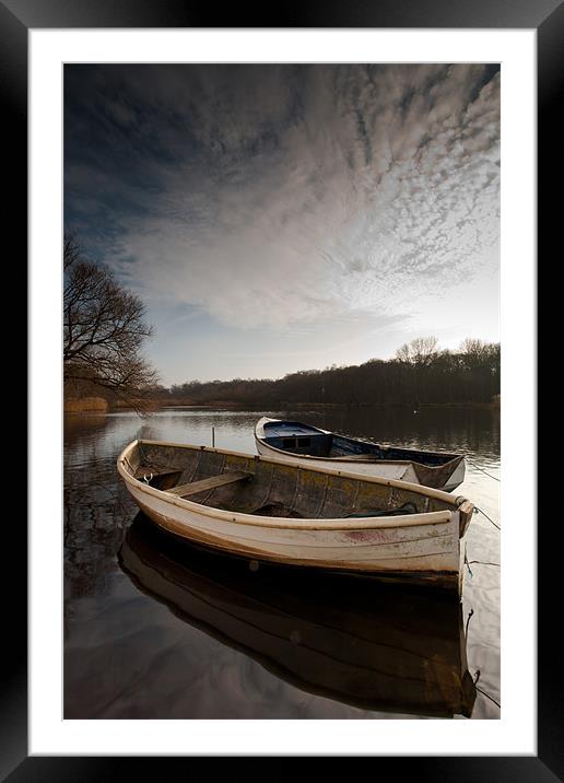 Ormesby boats Framed Mounted Print by Simon Wrigglesworth