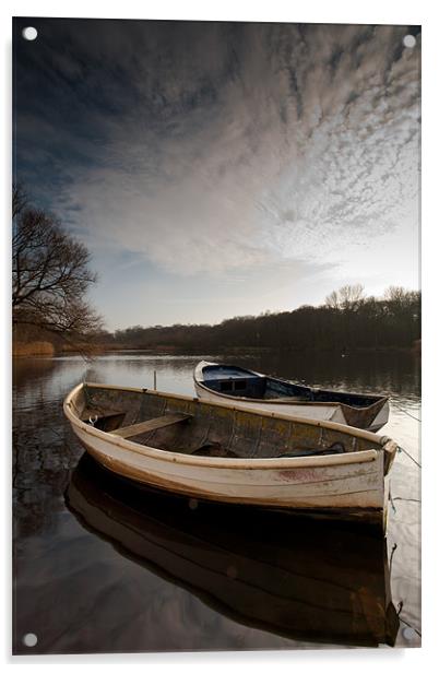 Ormesby boats Acrylic by Simon Wrigglesworth