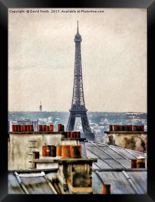 The Roofs Of Paris Framed Print by David Smith