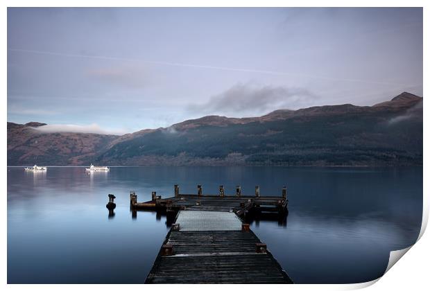 Tarbet Twilight Print by Grant Glendinning