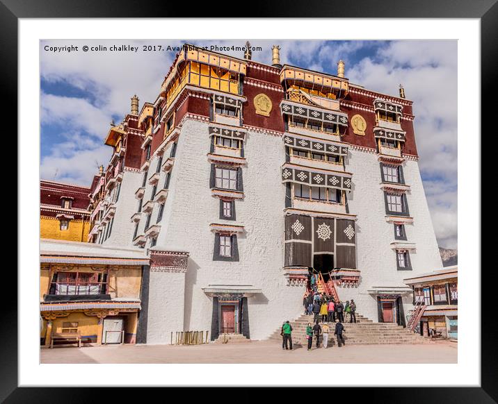 The White Palace - Lhasa, Tibet Framed Mounted Print by colin chalkley