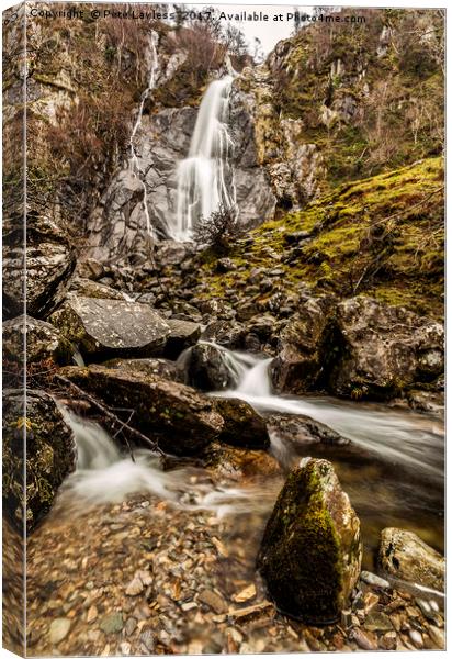 Aber Falls Canvas Print by Pete Lawless