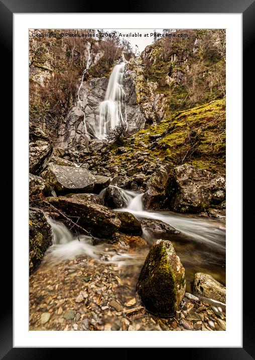 Aber Falls Framed Mounted Print by Pete Lawless