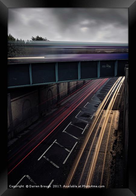 Morning transport  Framed Print by Darren Brough