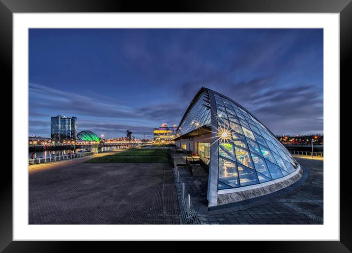 Glasgow Attractions Framed Mounted Print by Angela H