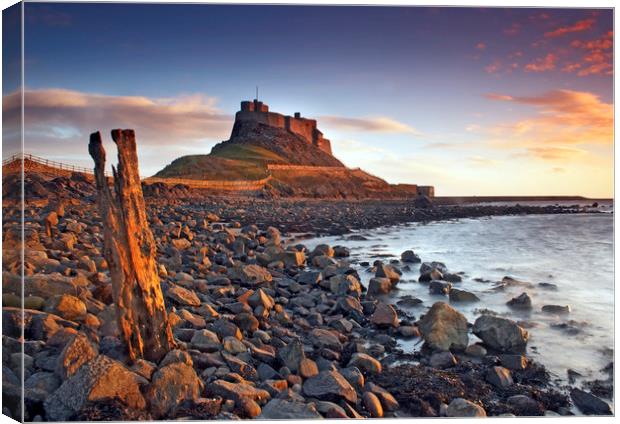 Holy Island Canvas Print by Ken Cowins