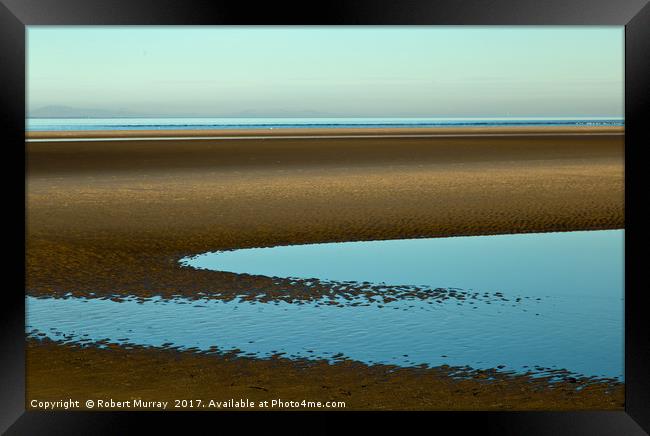 Seashore Abstract Framed Print by Robert Murray