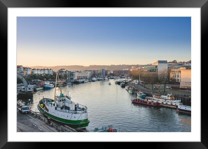 Bristol Floating Harbour Framed Mounted Print by Marcus Revill