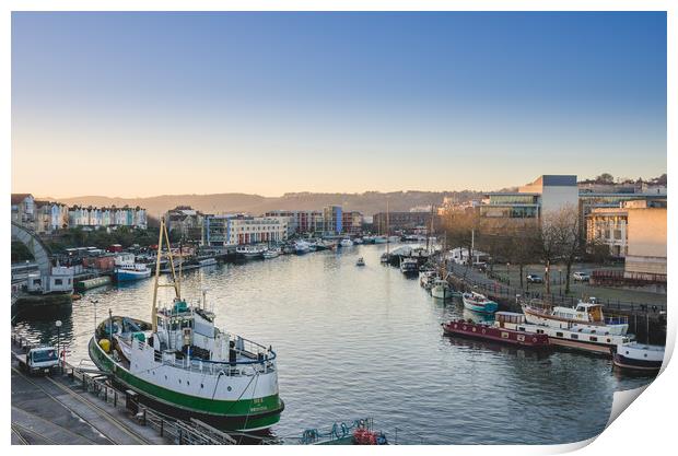 Bristol Floating Harbour Print by Marcus Revill