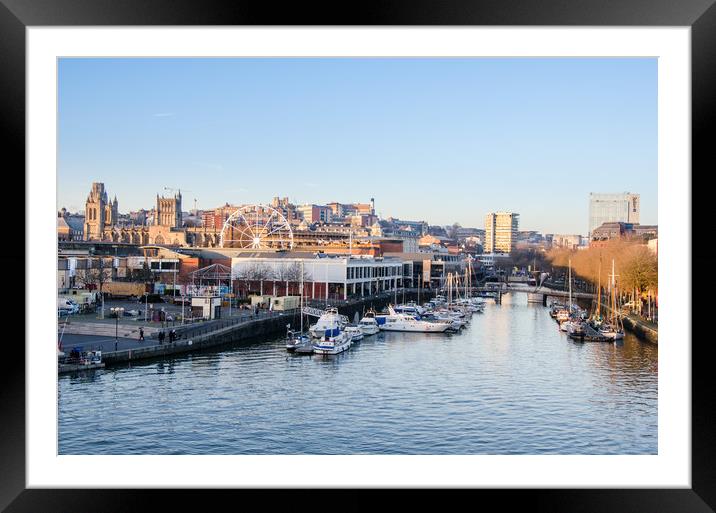 Bristol Floating Harbour Framed Mounted Print by Marcus Revill