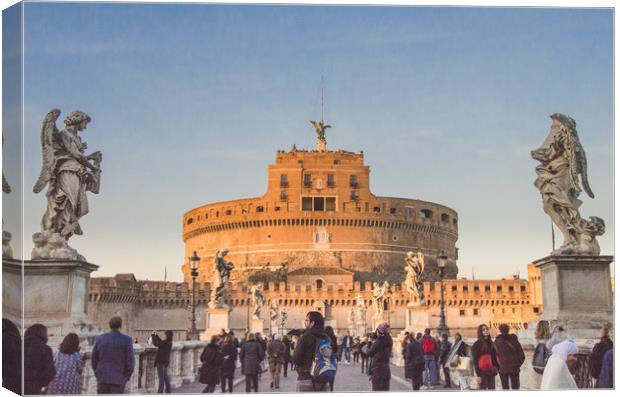 Castel Sant'Angelo Rome, Italy. Canvas Print by Marcus Revill