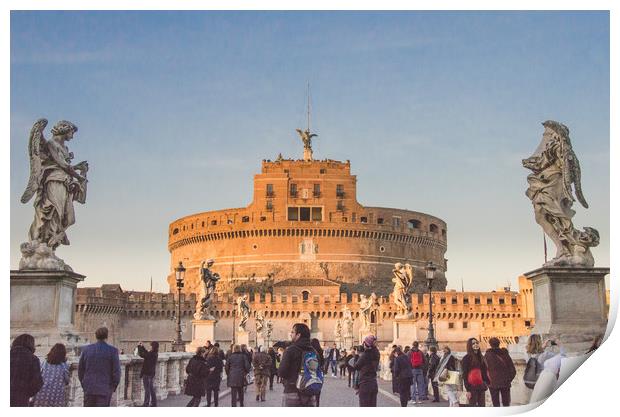 Castel Sant'Angelo Rome, Italy. Print by Marcus Revill