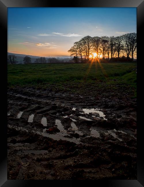 Boncath Sunset, Pembrokeshire, Wales, UK Framed Print by Mark Llewellyn