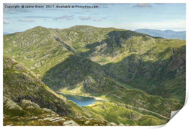 The Old Man Of Coniston Print by Jamie Green