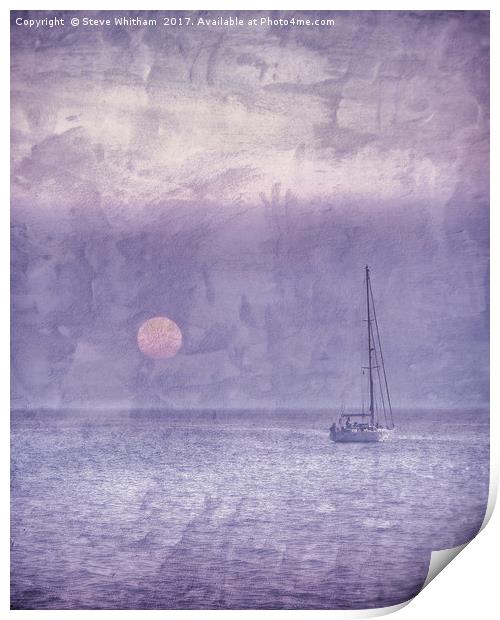 Sunrise Over the Mediterranean. Print by Steve Whitham