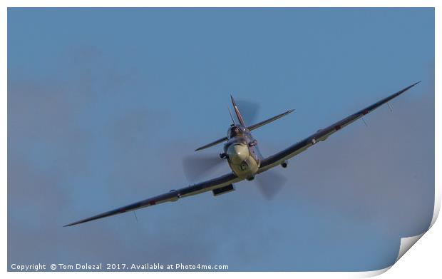 Head on Spitfire Print by Tom Dolezal