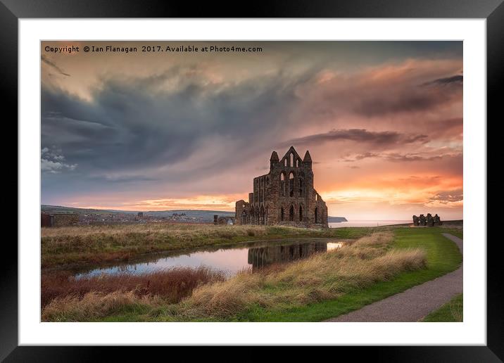 Whitby Abbey Framed Mounted Print by Ian Flanagan