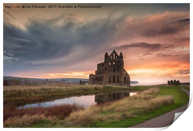 Whitby Abbey Print by Ian Flanagan