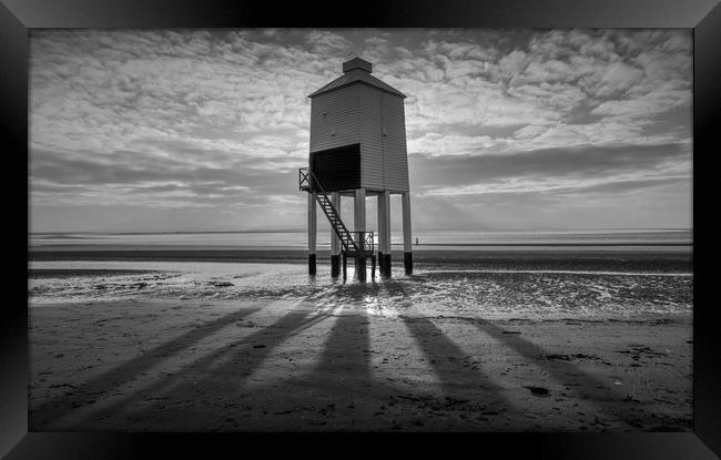 burnham on sea low lighthouse Framed Print by kevin murch