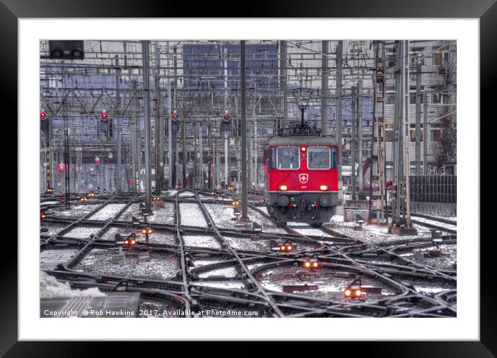Electric Suisse  Framed Mounted Print by Rob Hawkins