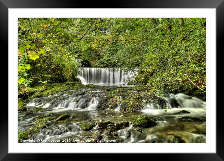 Stock Ghyll Force Framed Mounted Print by Rob Mcewen