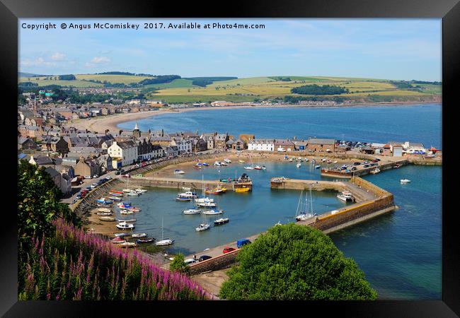 View across Stonehaven Harbour Framed Print by Angus McComiskey