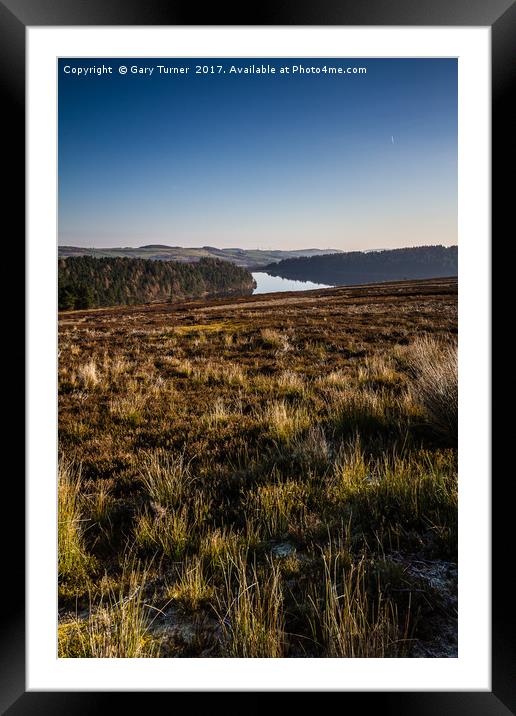 Above Langsett Reservoir Framed Mounted Print by Gary Turner