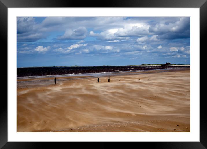 Titchwell beach in Norfolk Framed Mounted Print by Piers Thompson
