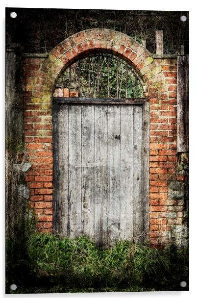 Old Doorway Acrylic by David Hare
