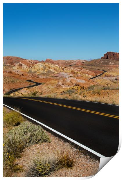 Desert Highway Print by David Hare