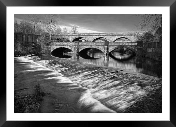 Norfolk Bridge and Burton Weir                     Framed Mounted Print by Darren Galpin