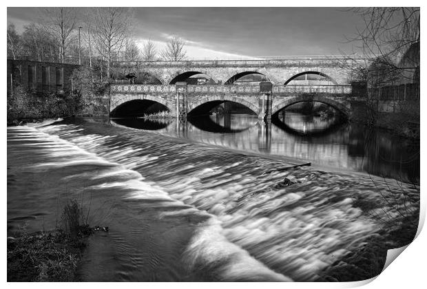Norfolk Bridge and Burton Weir                     Print by Darren Galpin