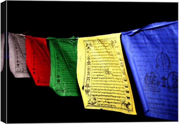 Tibetan Flag Canvas Print by Will Black