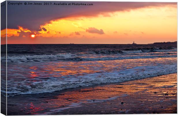 Early morning seascape Canvas Print by Jim Jones