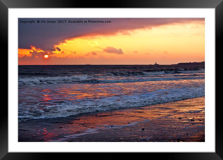 Early morning seascape Framed Mounted Print by Jim Jones