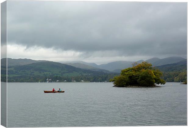 Grey Windermere Canvas Print by Phil English