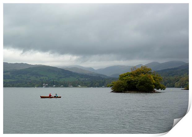 Grey Windermere Print by Phil English