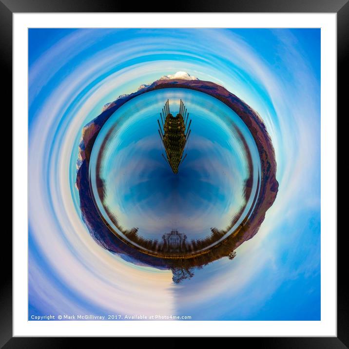Loch Lomond Little Planet Framed Mounted Print by Mark McGillivray
