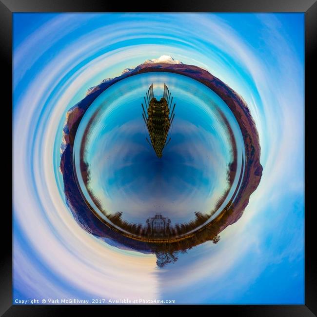 Loch Lomond Little Planet Framed Print by Mark McGillivray