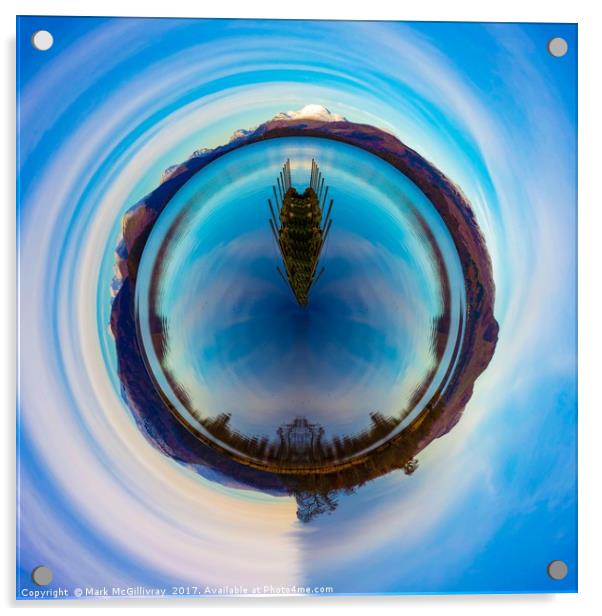 Loch Lomond Little Planet Acrylic by Mark McGillivray