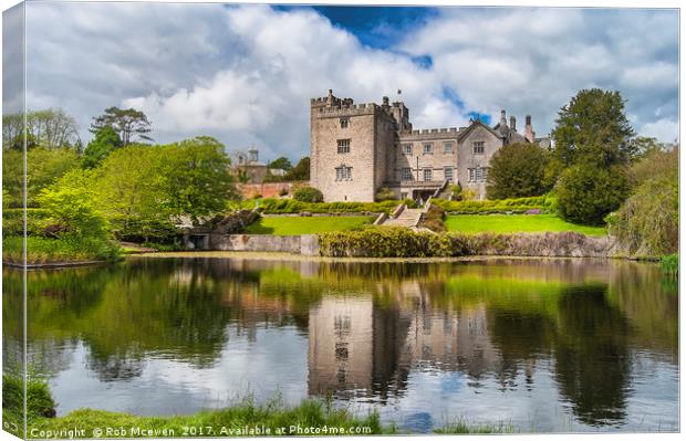 Sizergh Castle and gardens Canvas Print by Rob Mcewen