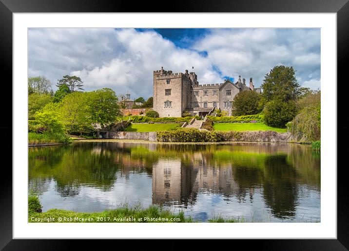 Sizergh Castle and gardens Framed Mounted Print by Rob Mcewen