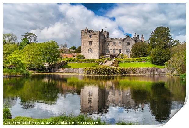 Sizergh Castle and gardens Print by Rob Mcewen